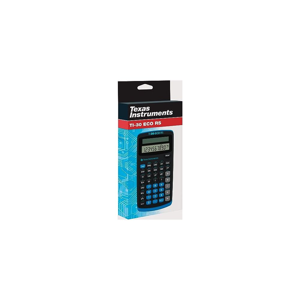 Texas Instruments TI-30 ECO RS rekenmachine in verpakking.