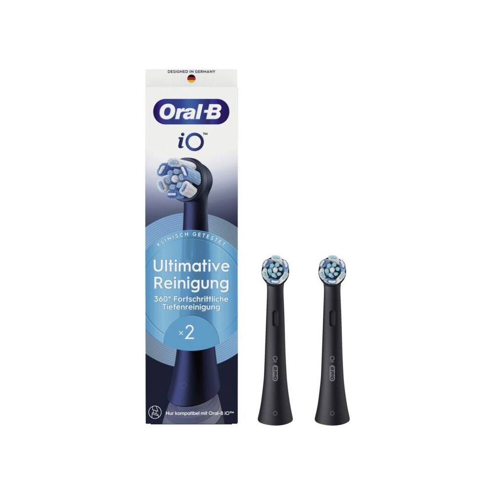 Oral-B iO Zahnbürstenköpfe mit "Ultimative Reinigung" Verpackung.