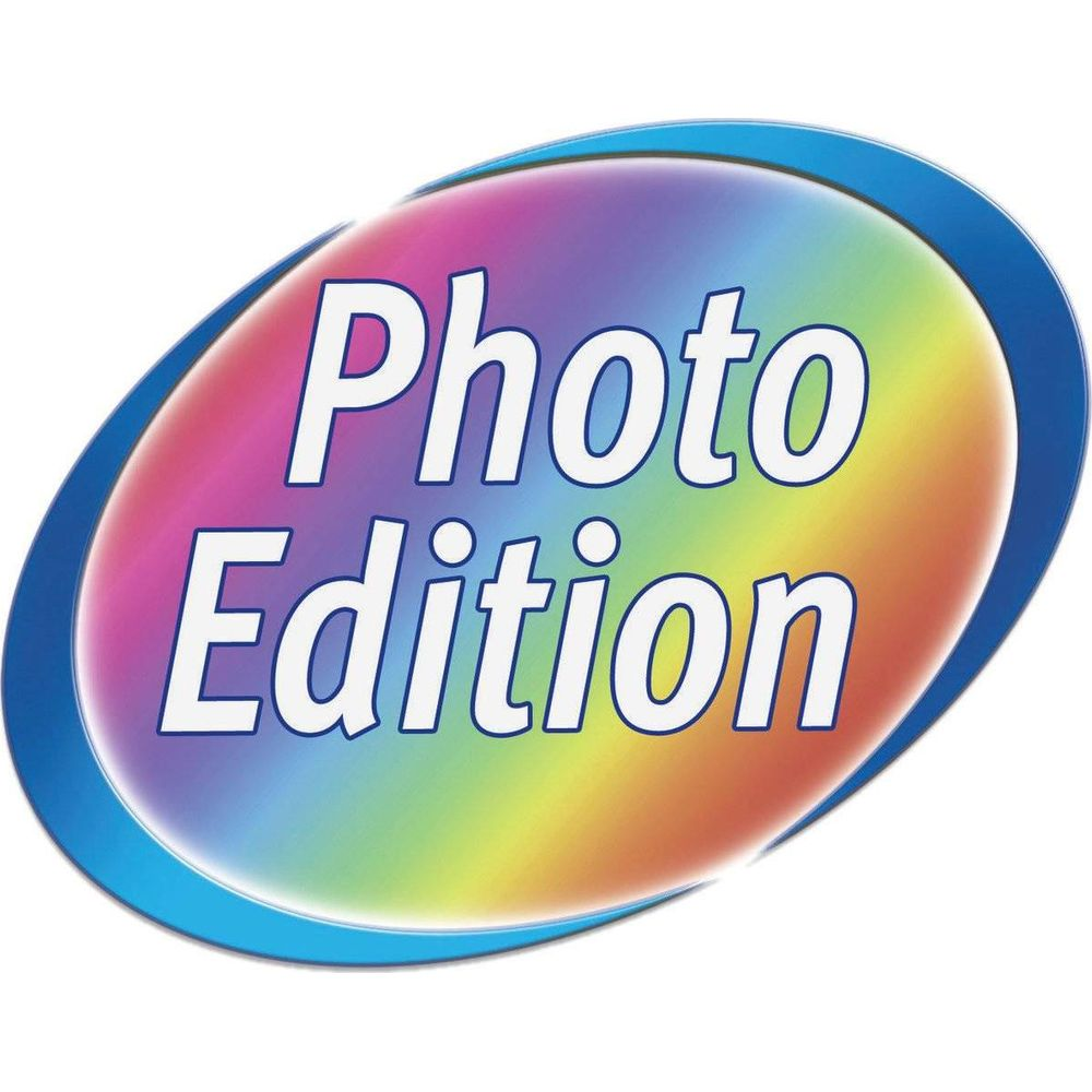 Logo mit Regenbogenverlauf und Schriftzug "Photo Edition".
