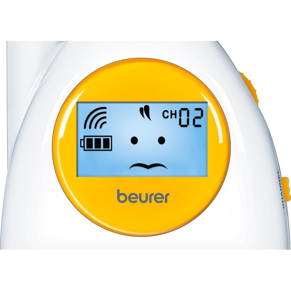Beurer Babyphone Display mit Akkustand, Signal und Kanal 02.