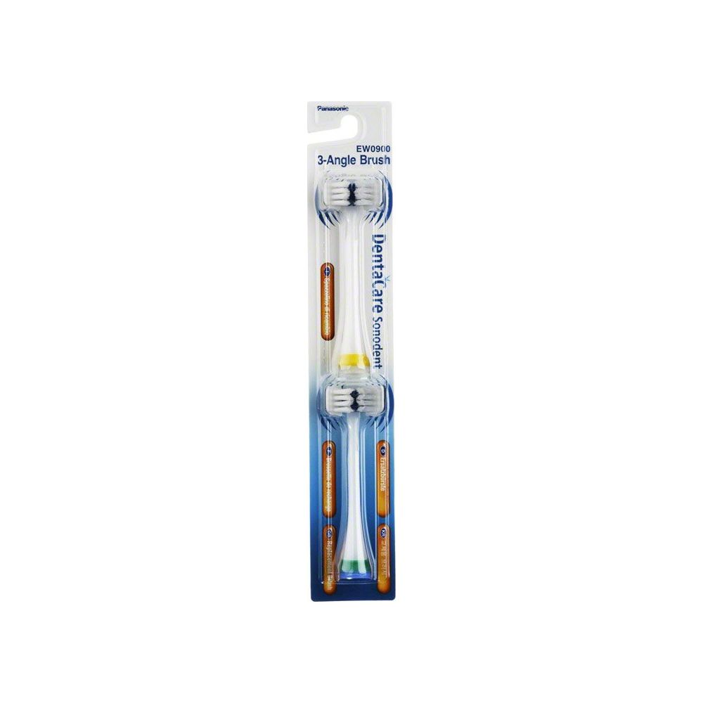 Panasonic Zahnbürste EW0900 3-Winkel-Bürste mit zwei Aufsätzen.