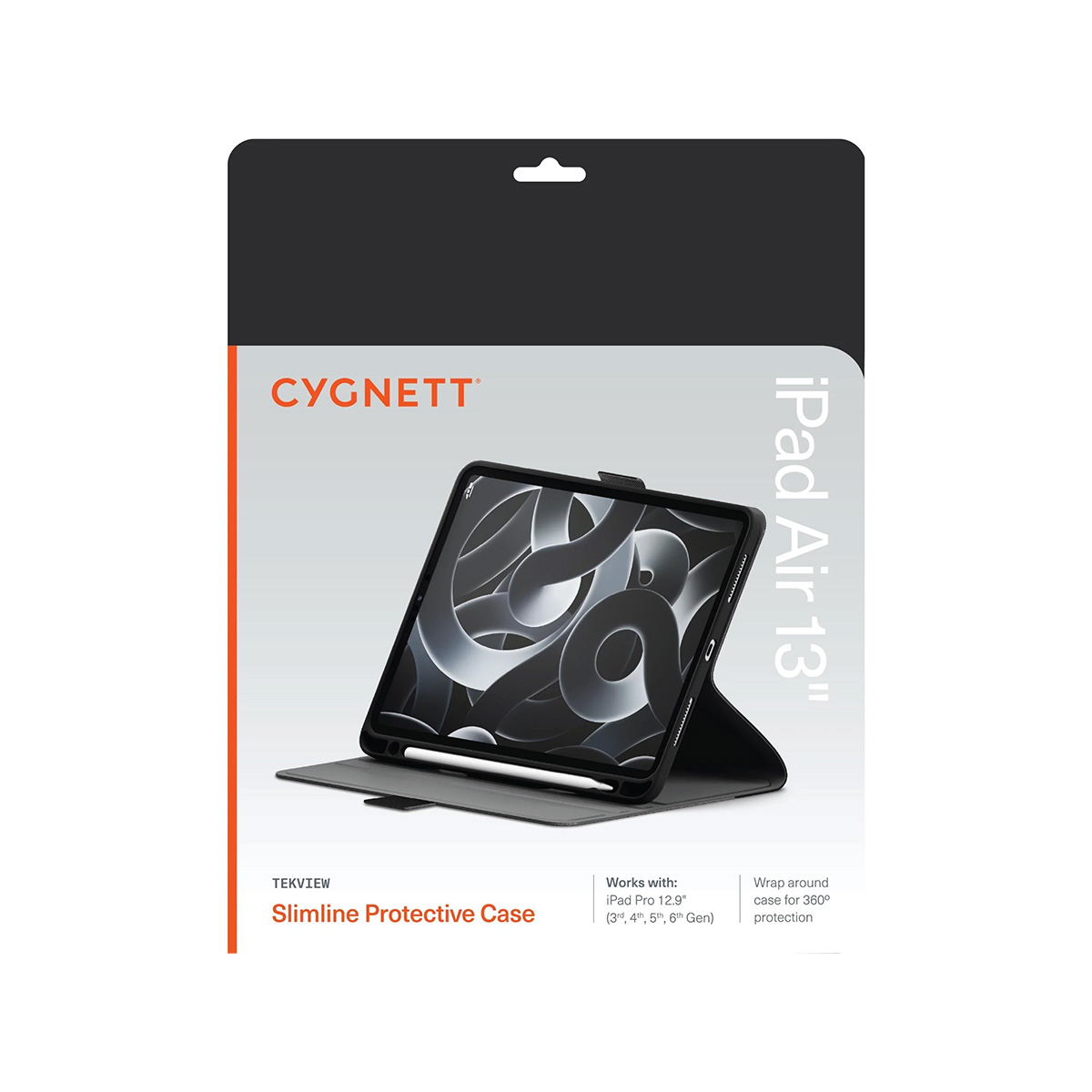 Custodia protettiva Slimline Cygnett per iPad Air 13" con portapenne.