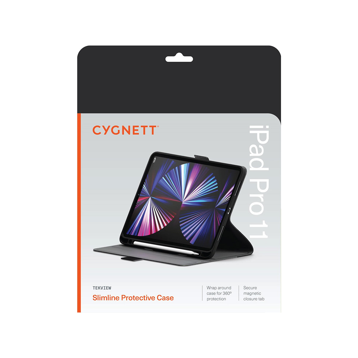 Confezione per una custodia protettiva sottile Cygnett iPad Pro 11 con portapenne.