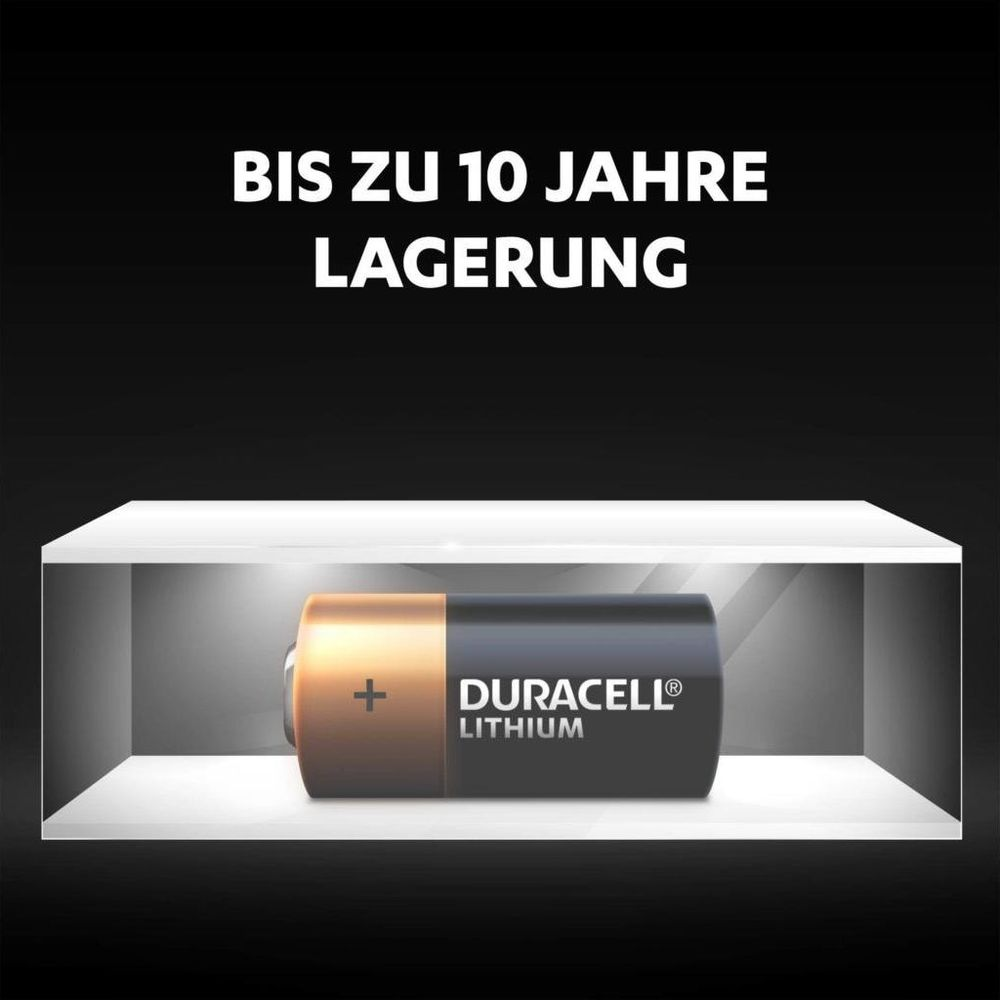 Bateria Duracell Litowa, do 10 lat przechowywania.