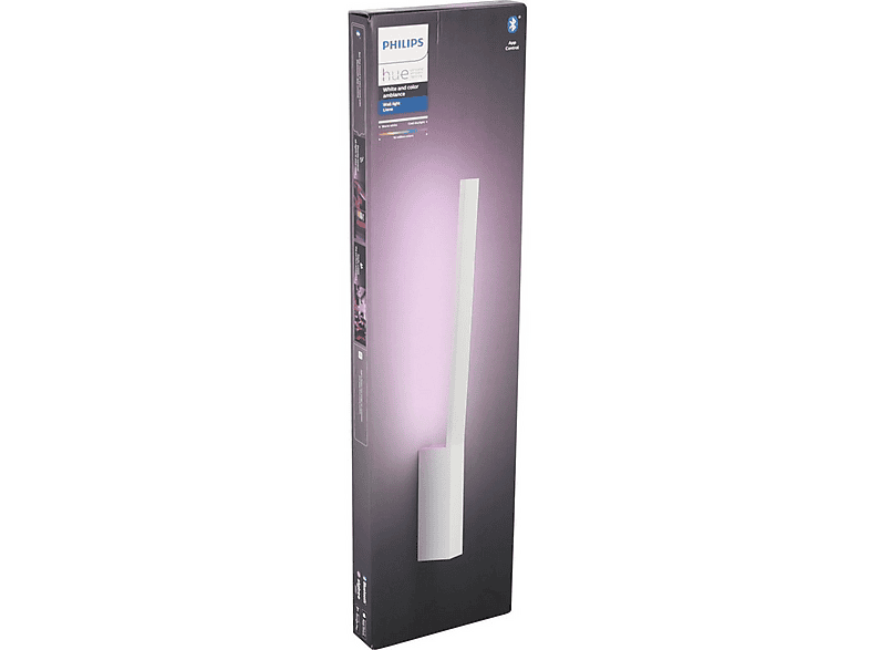 Philips Hue Sana Wandlamp - Duurzame LED Verlichting - Wit en Gekleurd Licht - Dimbaar - Verbind met Hue Bluetooth of Bridge - Werkt met Alexa en Google Home - Wit