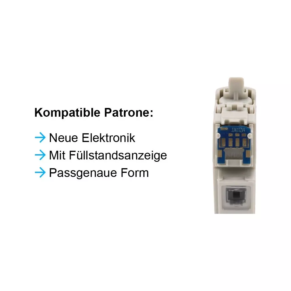 Weißes elektronisches Kunststoffteil mit blauer Platine und Text '3J611ZV4'.