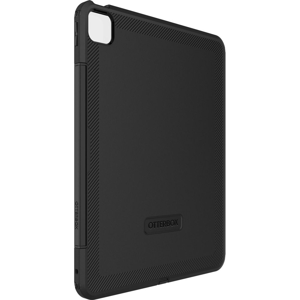 Schwarzes Tabletgehäuse mit gerippten Kanten und Otterbox-Logo.