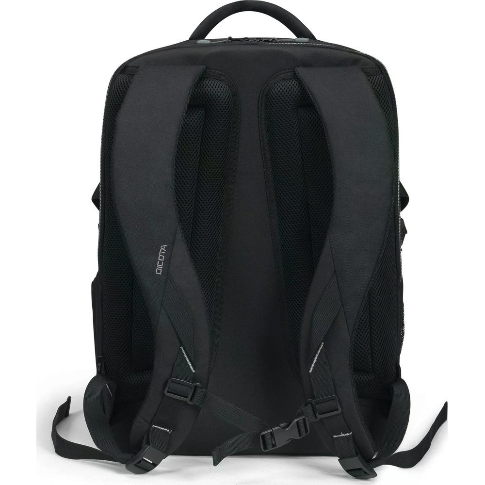 Sac à dos noir avec bretelles rembourrées et logo DICOTA.