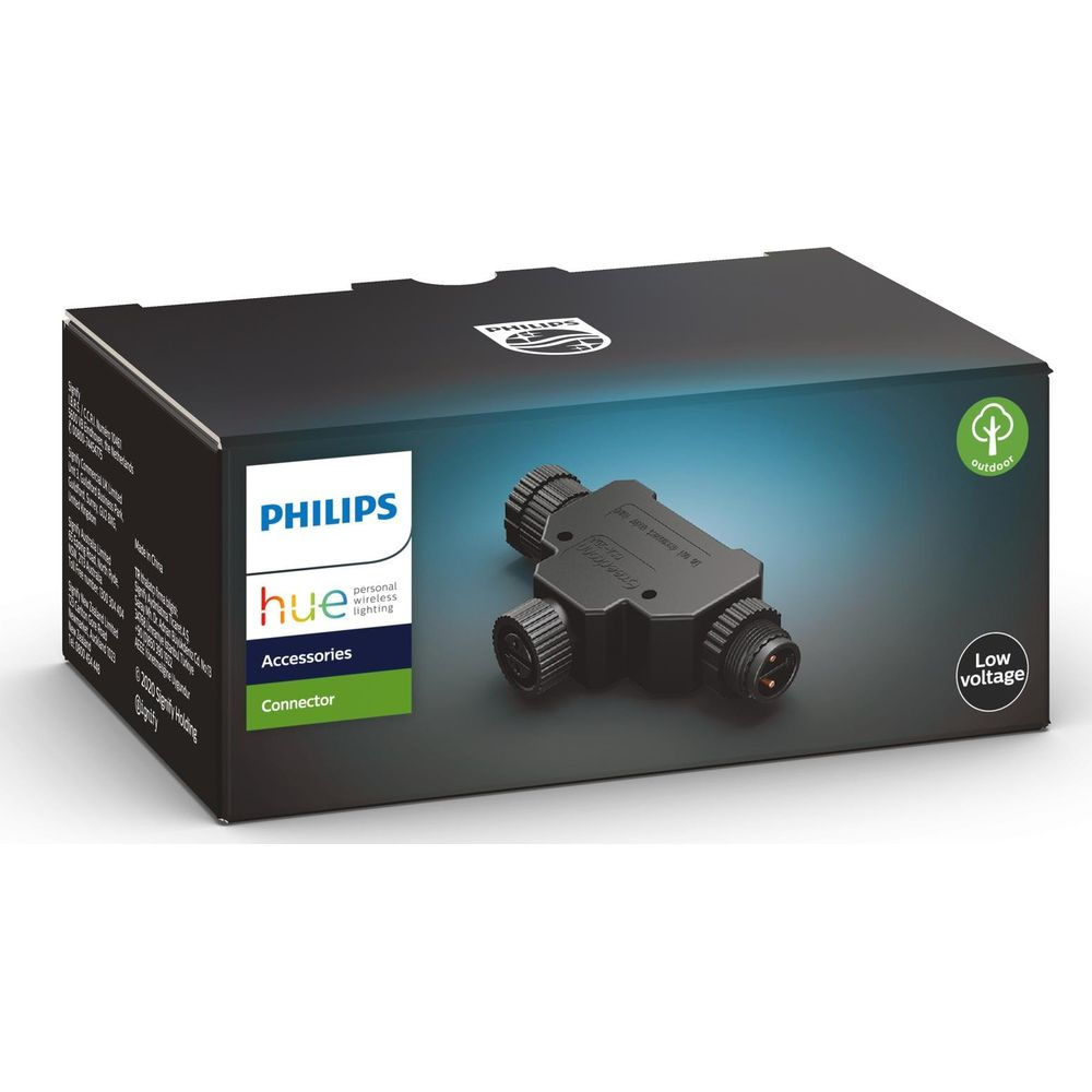 Scatola connettore esterno Philips Hue a due porte.