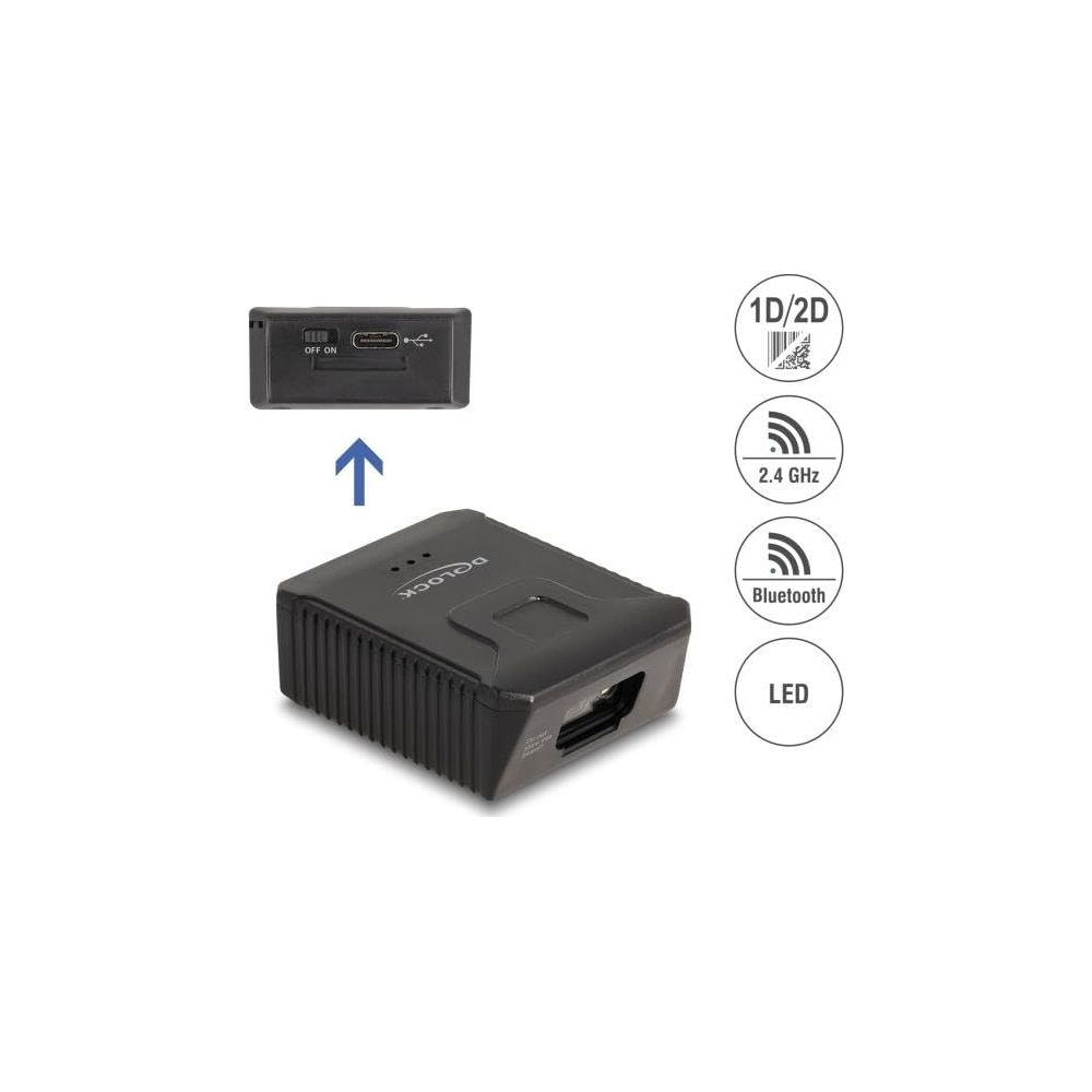 Dispositivo nero D-Link con porta USB-C, interruttore e indicatori LED.