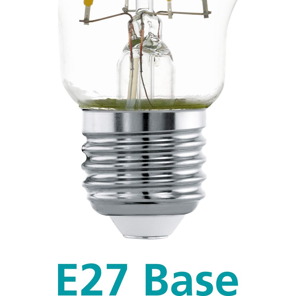 Gros plan d'une base d'ampoule E27 avec filetage et ampoule en verre.