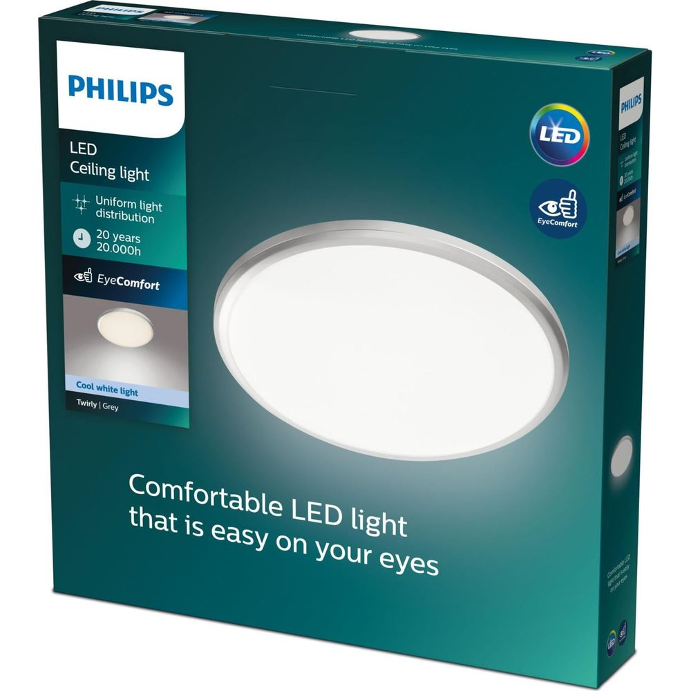 Plafonnier LED Philips, rond, technologie "EyeComfort".