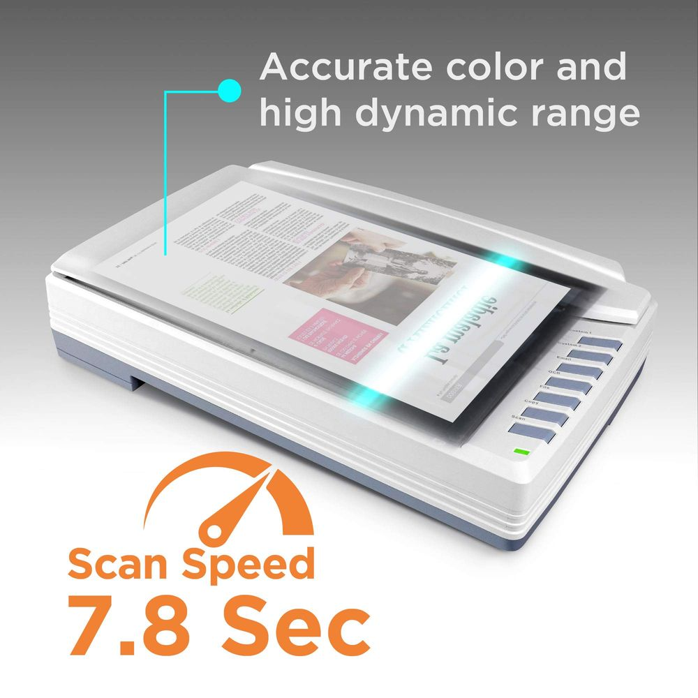 Flachbettscanner mit Dokument, 