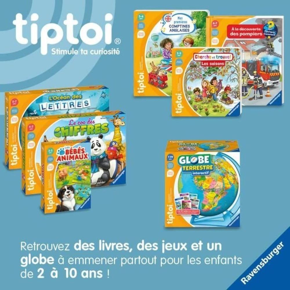 Prodotti Tiptoi: libri, giochi e un globo per bambini da 2 a 10 anni.