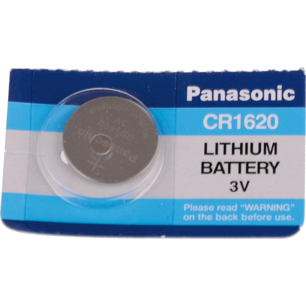Bateria litowa Panasonic CR1620 na blistrze.