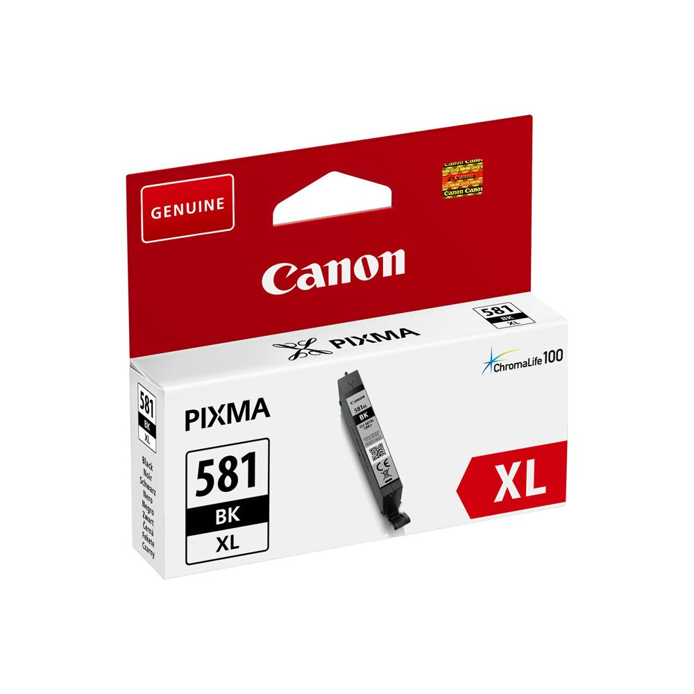 Cartouche d'encre Canon PIXMA 581 BK XL dans son emballage d'origine.