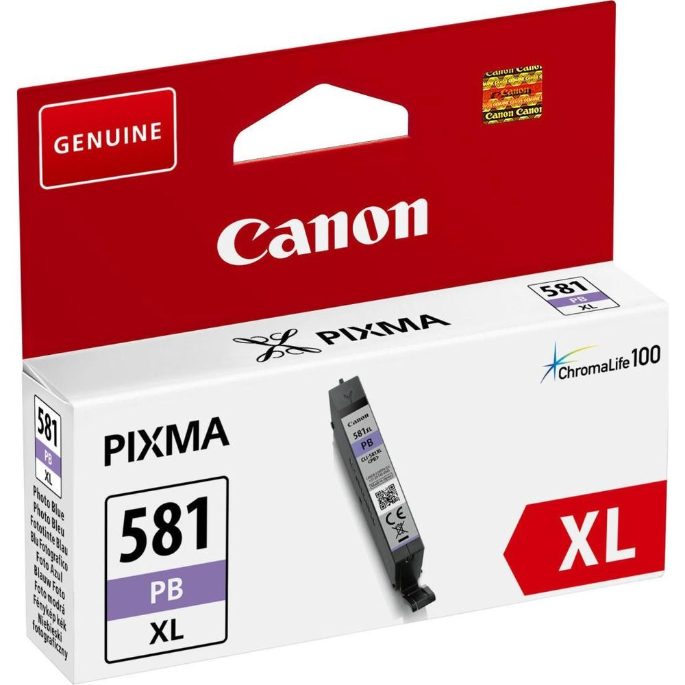 Canon Pixma 581 XL inktcartridge in paarse doos. Origineel product.