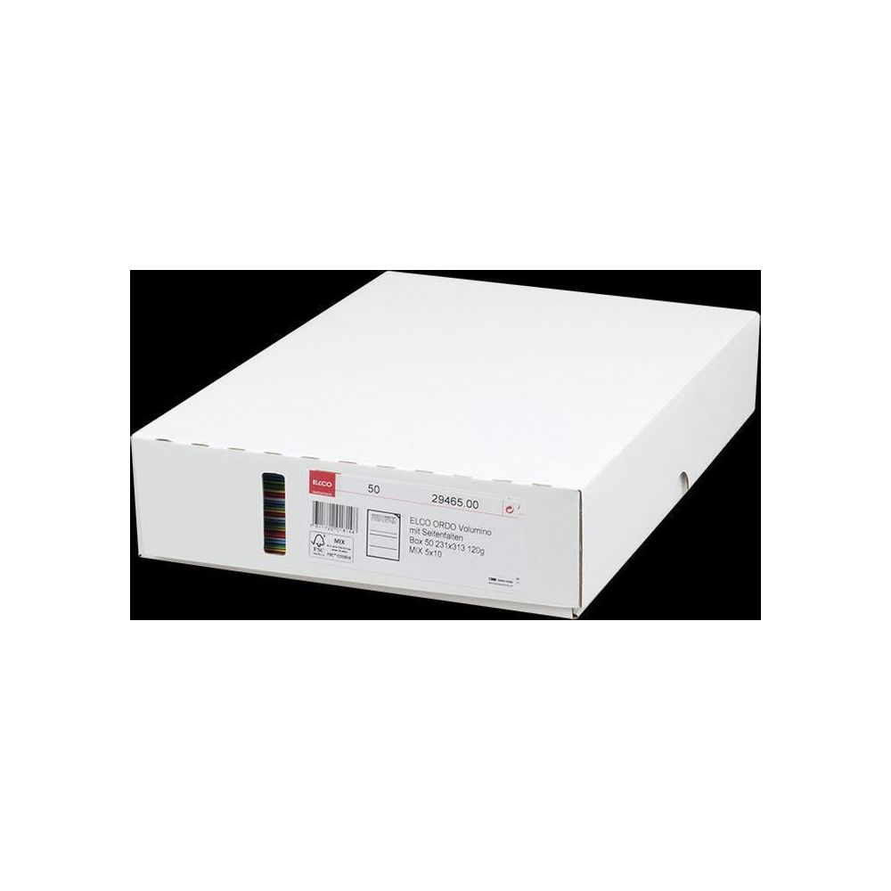 Białe pudełko kartonowe z etykietą, Elco Ordo Volume, 50 szt.