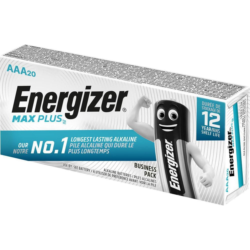 Baterie Energizer Max Plus AAA: Nr 1, 12 lat trwałości, animowana bateria.