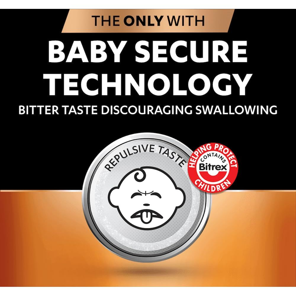 Technologia Baby Secure o odstręczającym smaku chroni dzieci.
