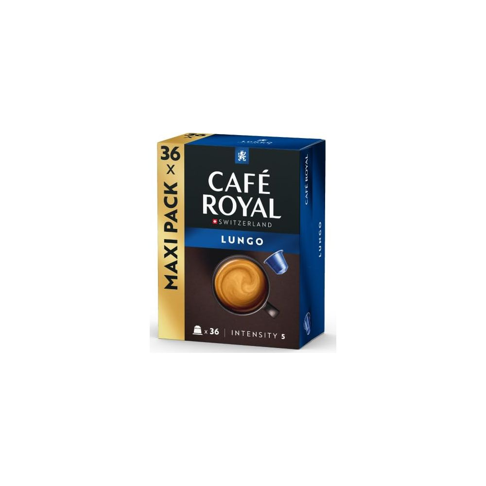 Confezione da 36 capsule di caffè Lungo Café Royal, intensità 5.