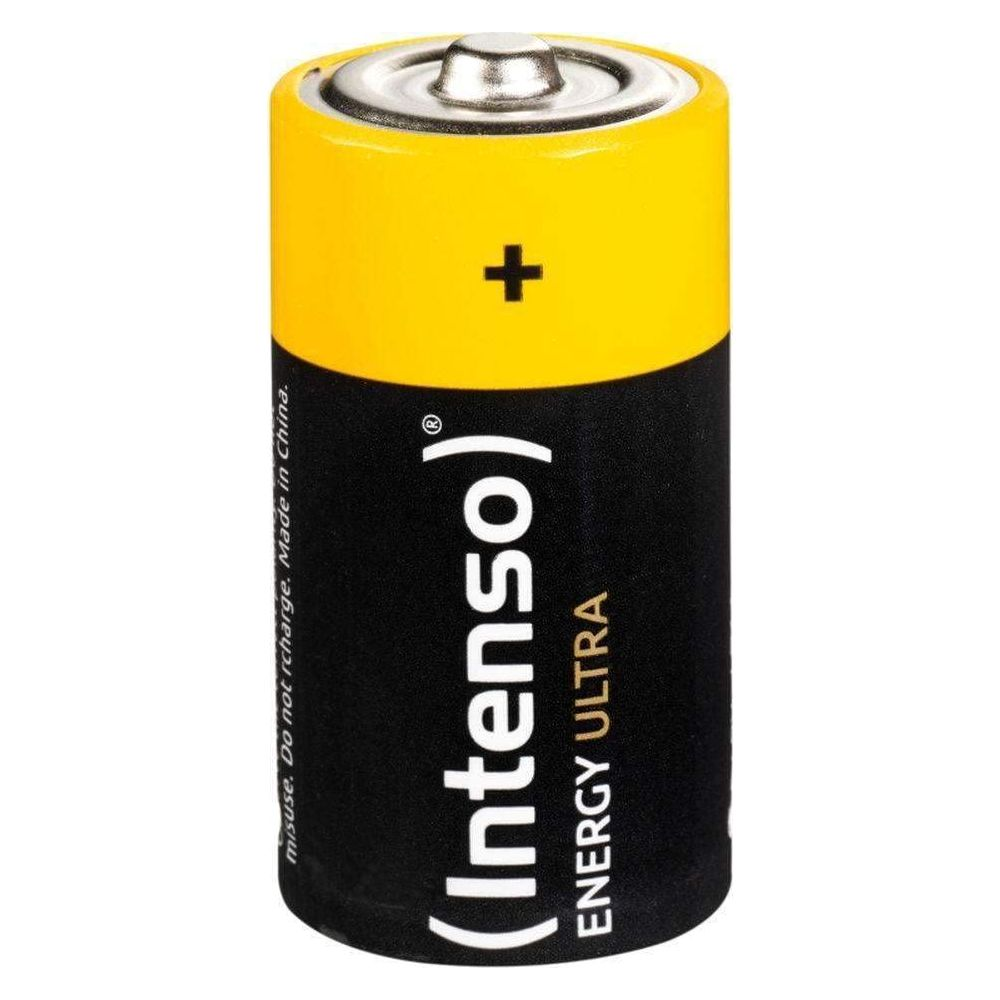 Żółto-czarna bateria z napisem "Intenso ENERGY ULTRA" i znakiem plus.