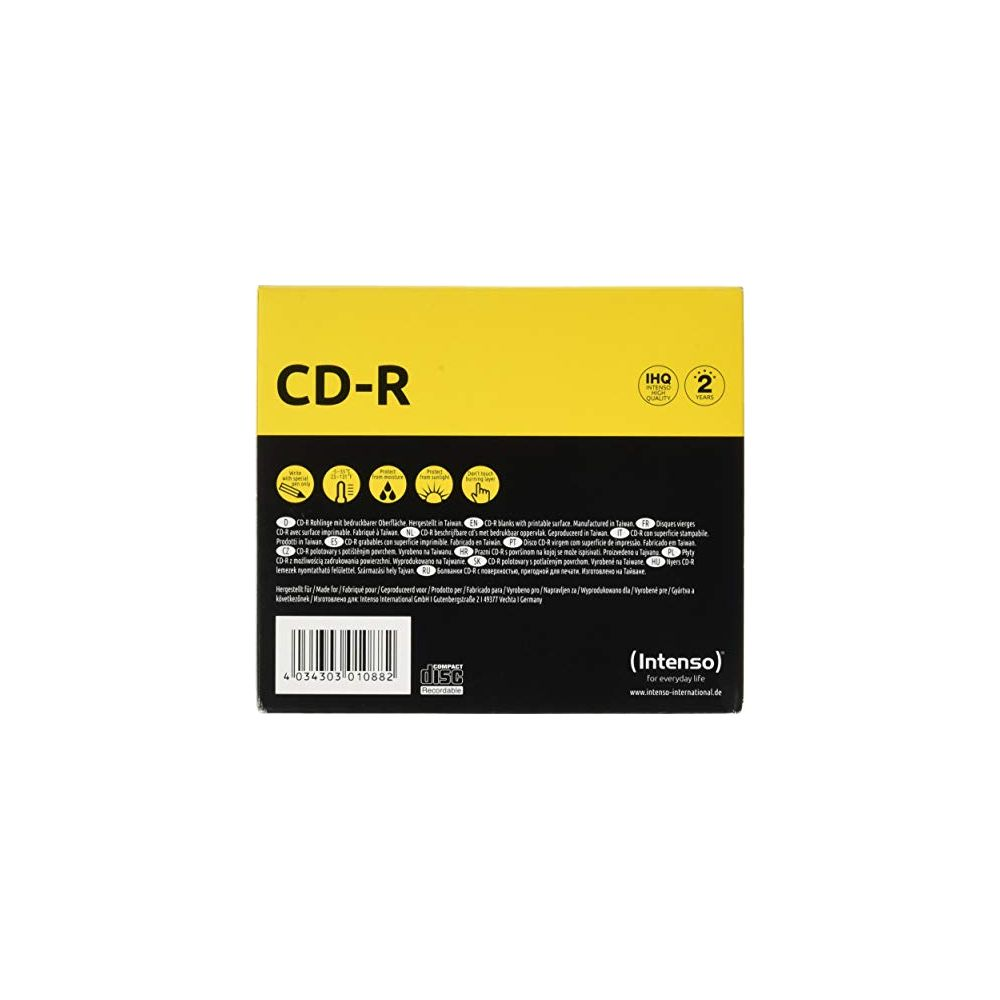 Płyty CD-R z powierzchnią do zadrukowania, wyprodukowane na Tajwanie, 2 lata gwar.