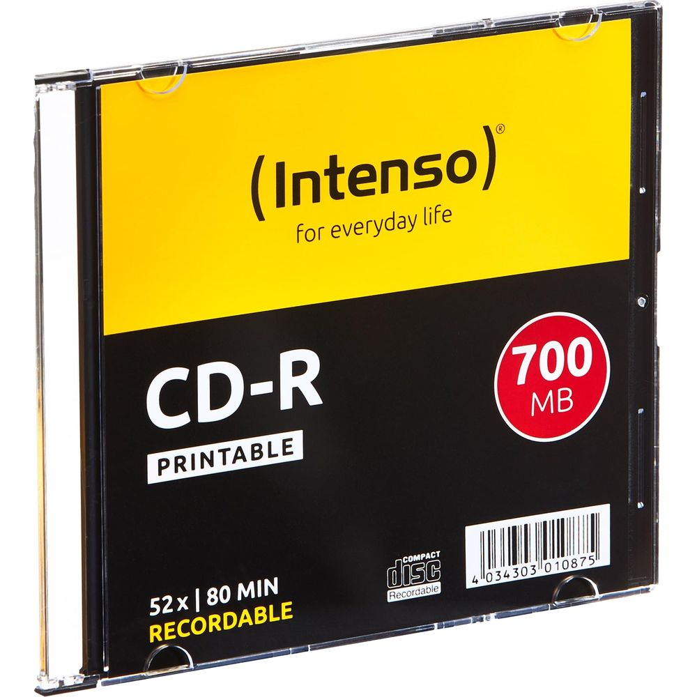 Opakowanie Intenso CD-R Printable 700 MB.