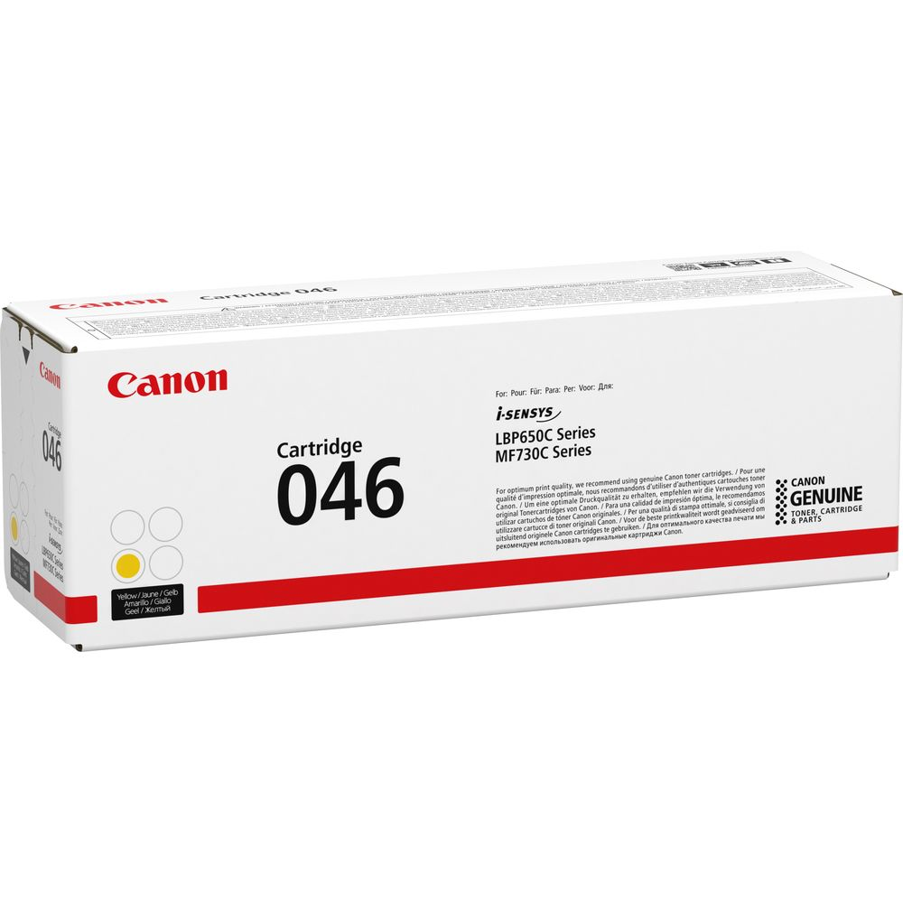 Toner Canon 046 seria LBP650C/MF730C, żółty. Oryginalny toner Canon.