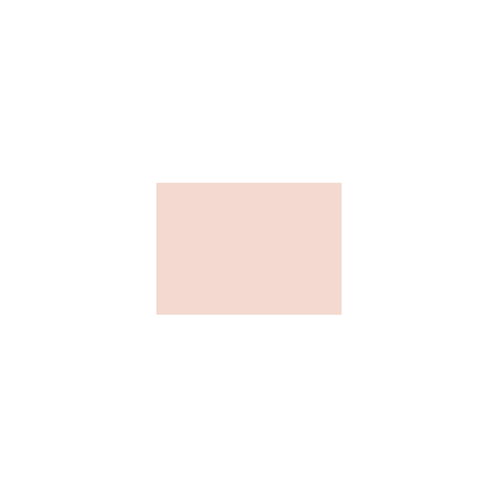 Un área rectangular de color rosa pálido sobre fondo blanco.