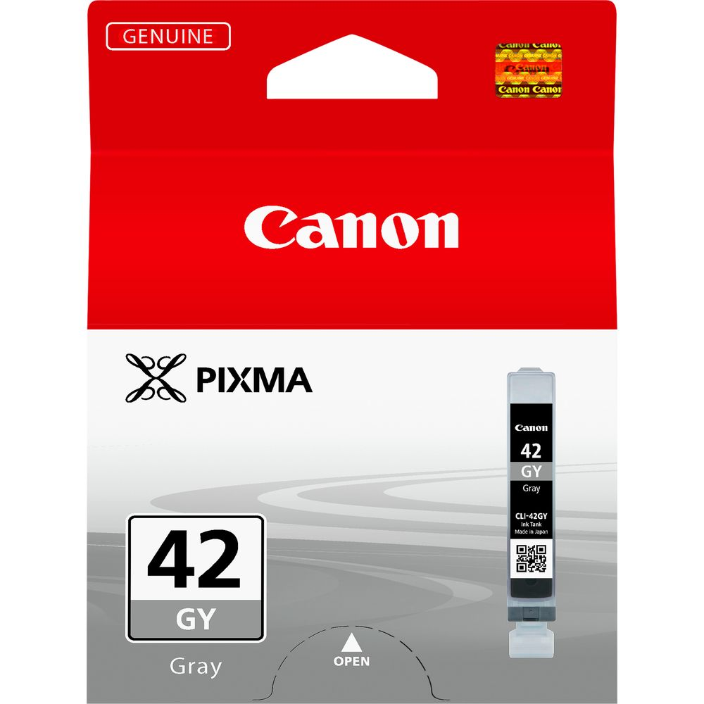Cartucho de tinta Canon Pixma 42 GY Gris en embalaje original.