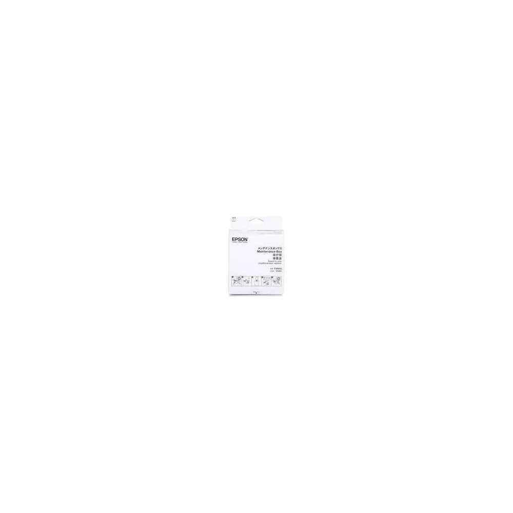 Epson Wartungsbox-Verpackung mit japanischen Schriftzeichen und Diagrammen.