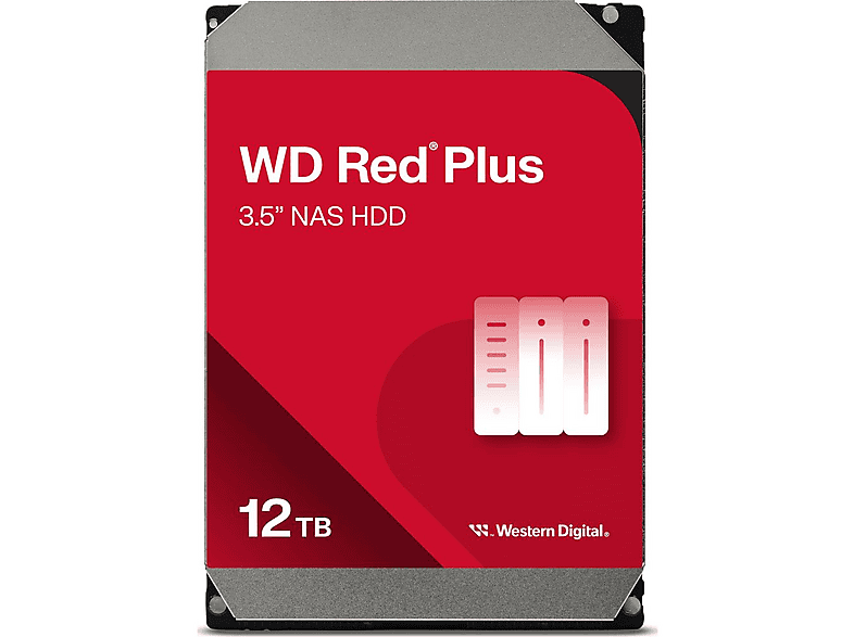 Y*i様 Western Digital WD120EFGX 12TB HDD WESTERN DIGITAL Red Plus WD120EFGX 12 TB Interne harde schijven