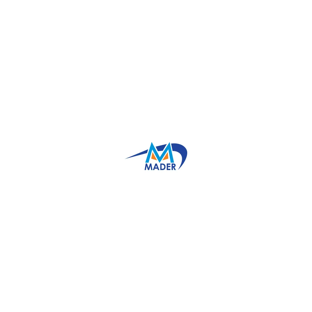 Logo con 'M' blu e arancione e 'MADR' sotto.
