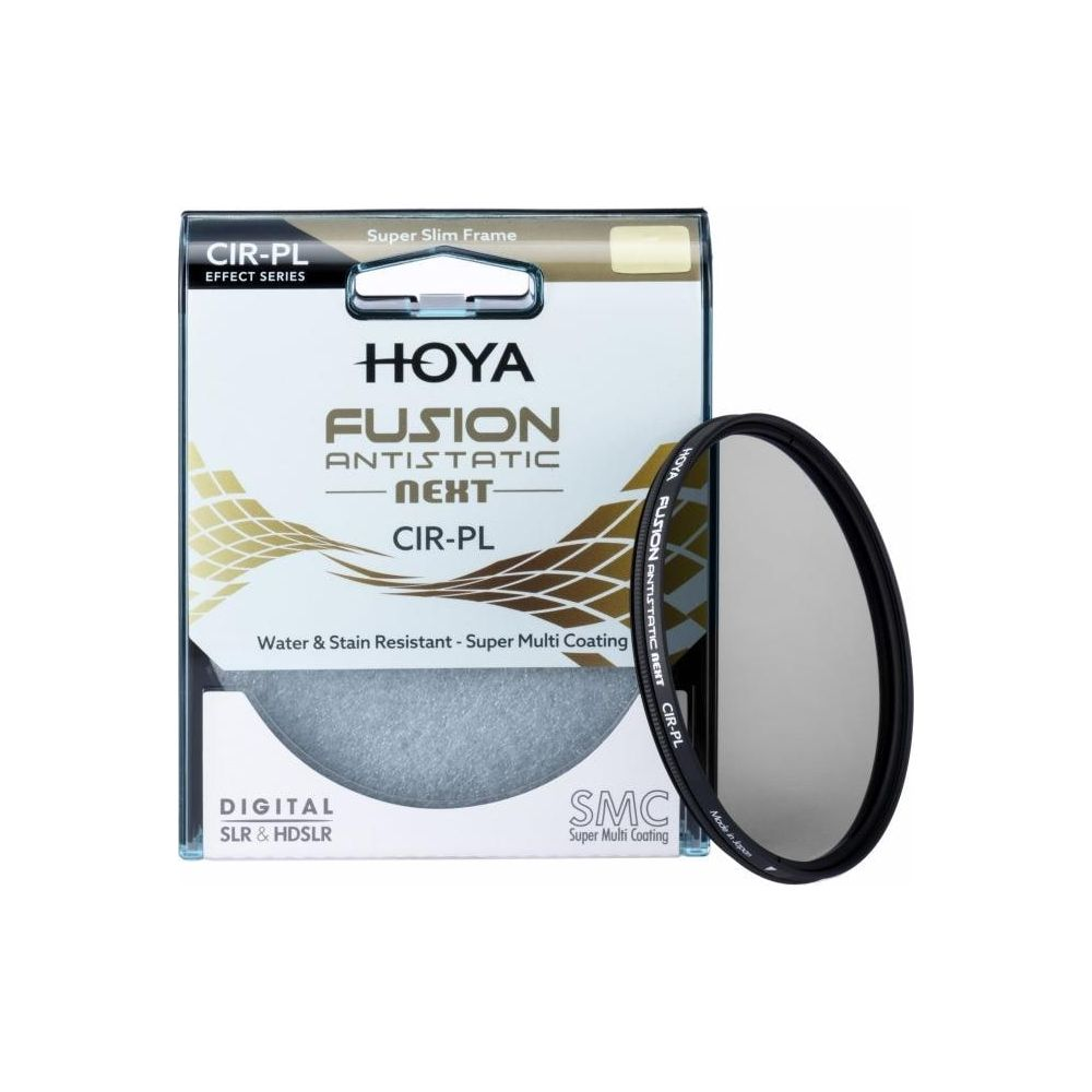 Hoya Fusion Antistatic CIR-PL Objektivfilter mit Super Slim Frame und SMC.