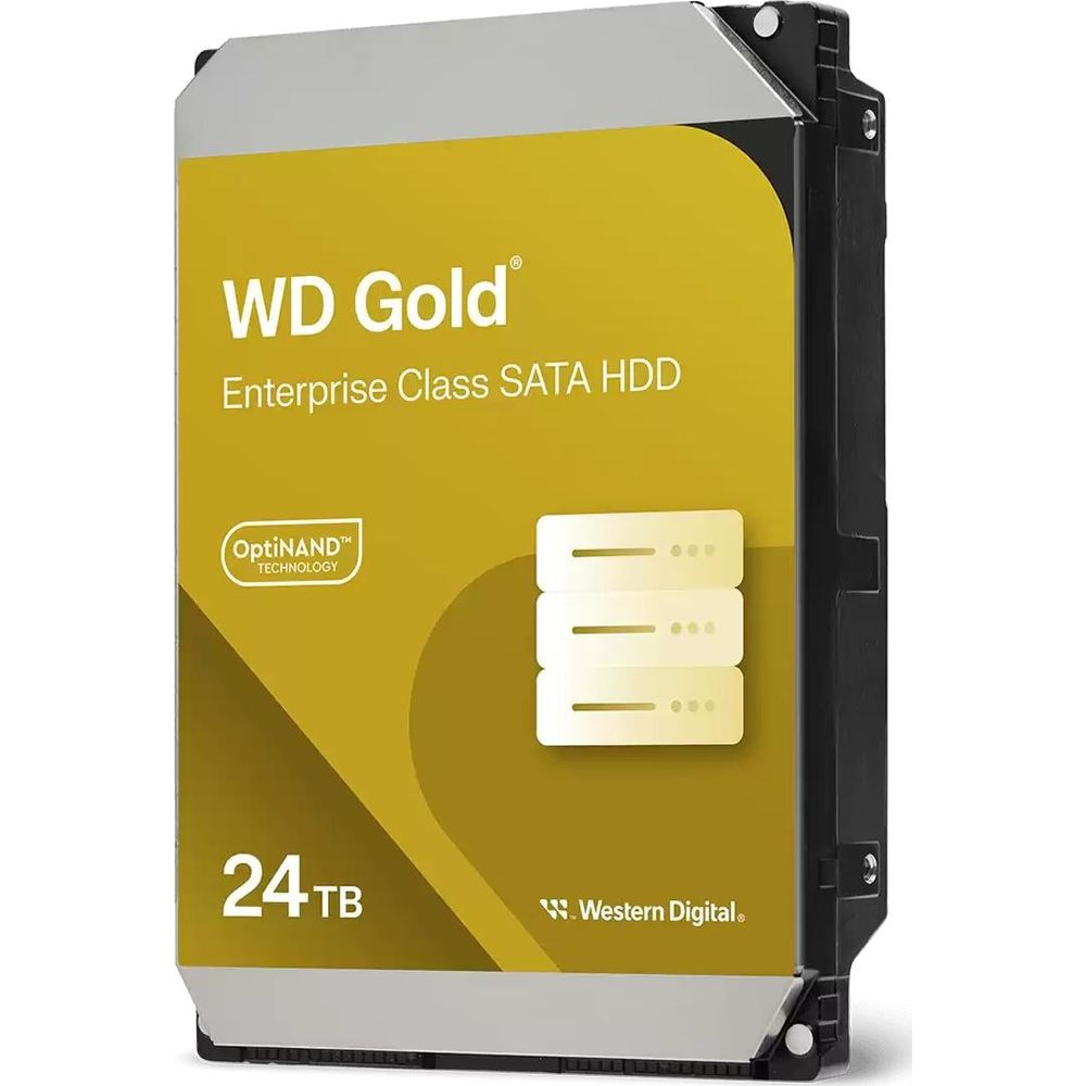 WD Gold 24 TB Enterprise SATA HDD z technologią OptiNAND.