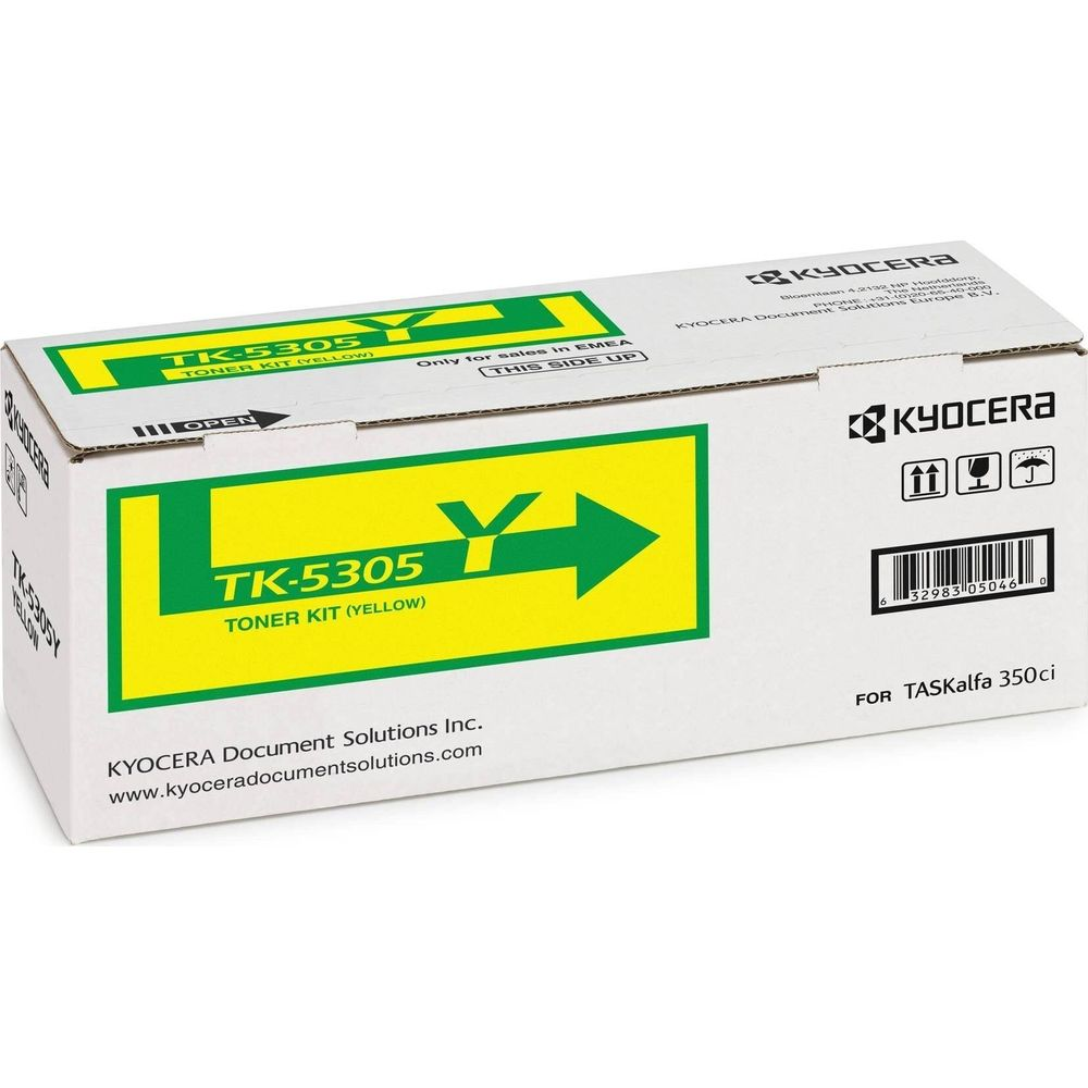 Kyocera TK-5305 gele toner kit, voor TASKalfa 350ci printer.