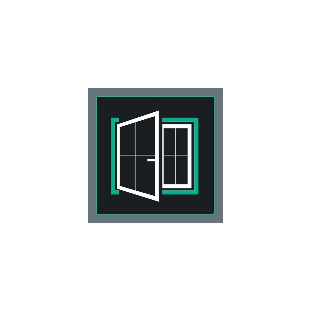 Otwarte okno dwuskrzydłowe obok zamkniętego okna.