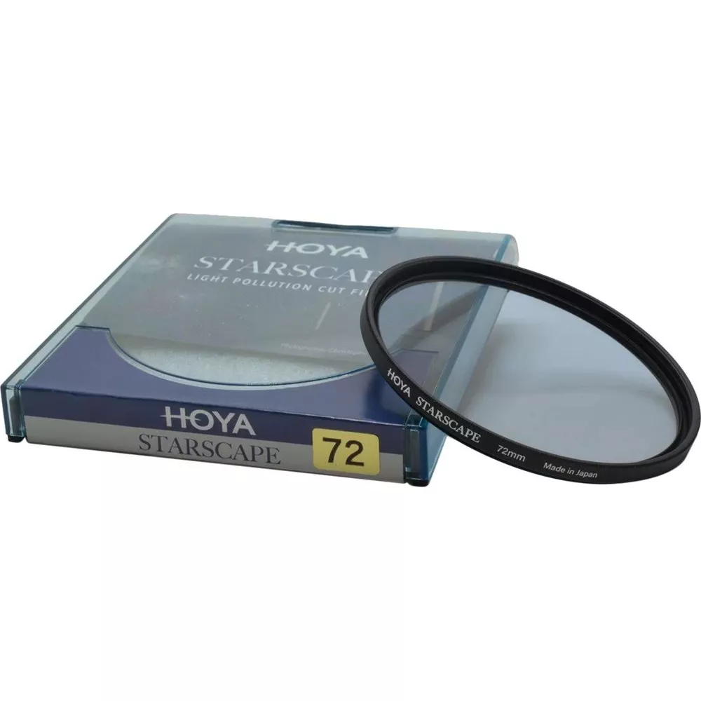 Hoya Starscape 72mm Objektivfilter in Blauer Verpackung, weißer Hintergrund.