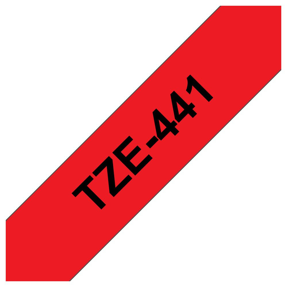 Rotes Band mit schwarzem Text TZE-441.