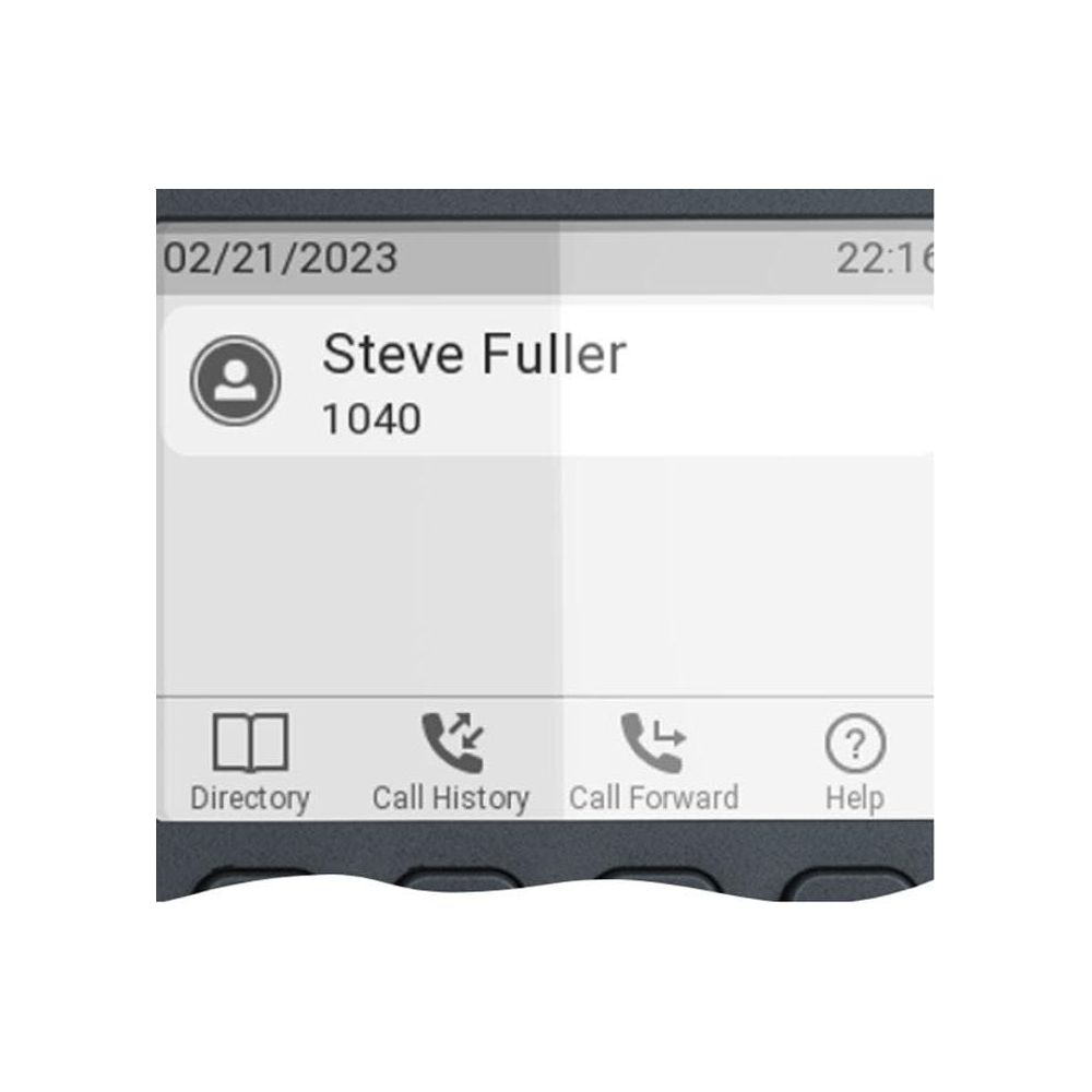 Dziennik połączeń: "Steve Fuller" i "1040" z datą i godziną.