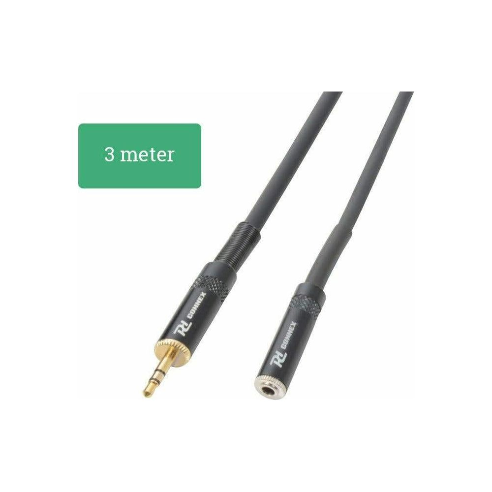 Un cable de audio de 3 metros con dos conectores.
