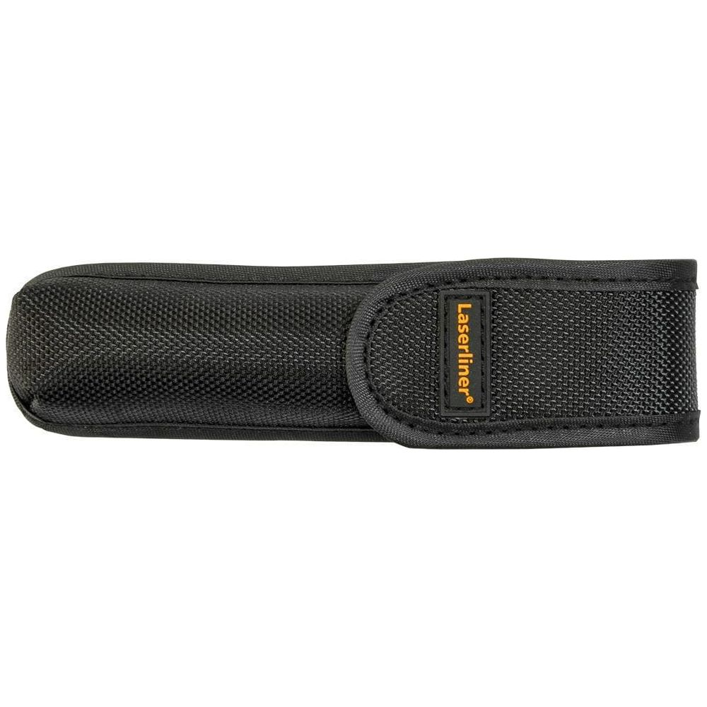 Schwarze Stofftasche mit dem Logo "Laserliner".