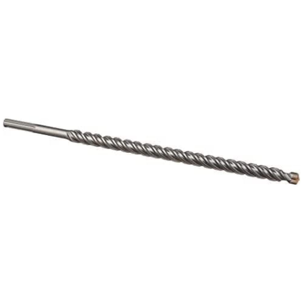 Ein langer, spiralförmiger Bohrer mit einem metallischen Schaft und einer Spitze.