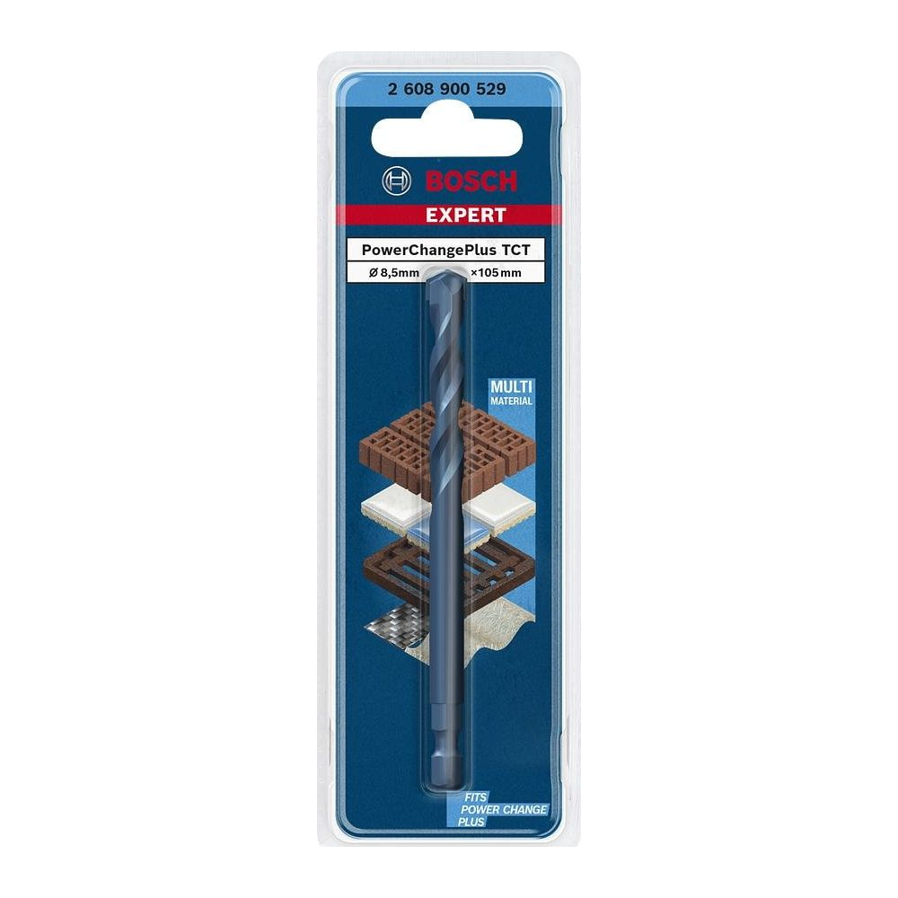 Bosch Expert matkap ucu, 8,5mm, 105mm, çok malzemeli, ambalajlı.