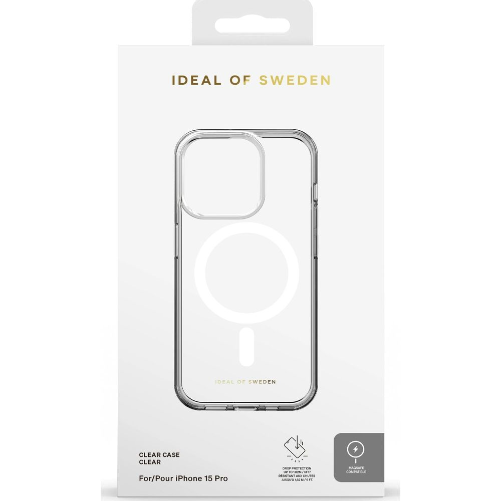 Transparante hoes voor iPhone 15 Pro, MagSafe compatibel.