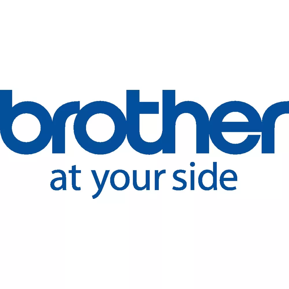 Das blaue Brother-Logo mit dem Text 'brother at your side' auf weißem Hintergrund.