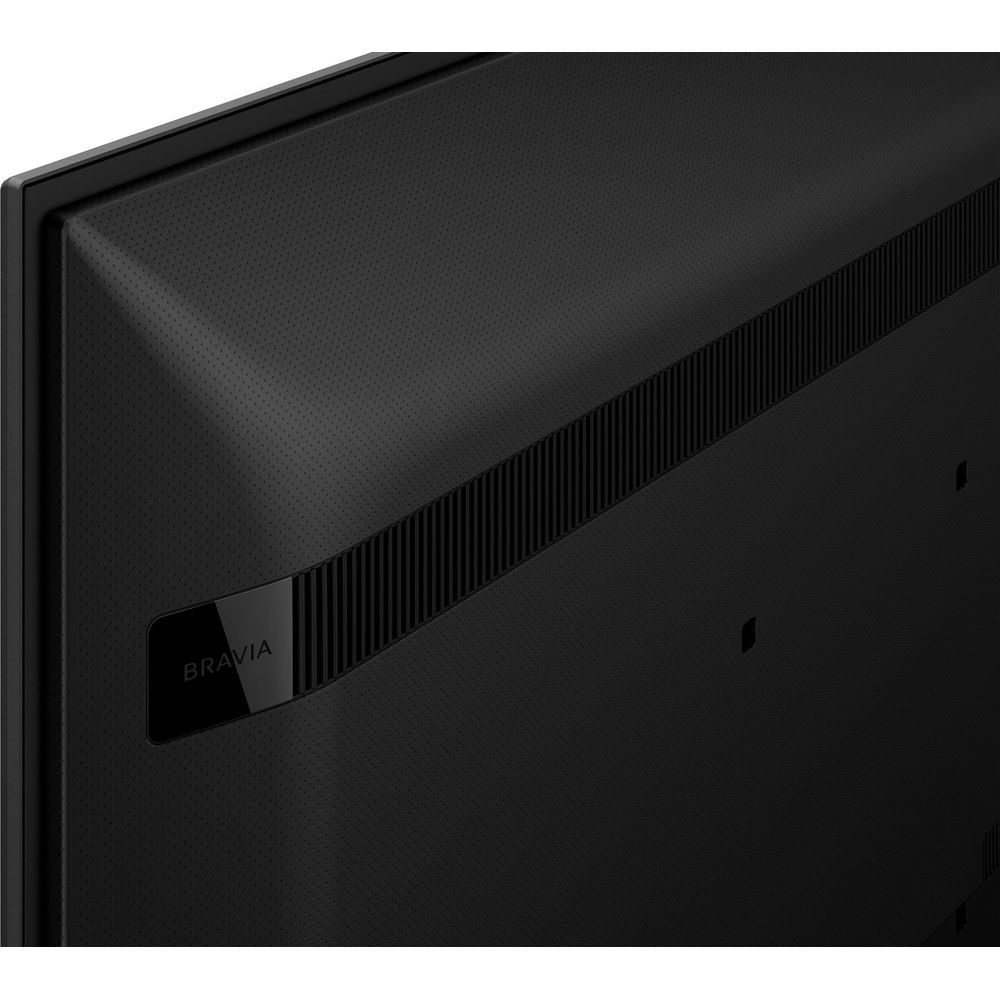 Schwarzer Fernseher mit "Bravia"-Logo und Lüftungsschlitzen.
