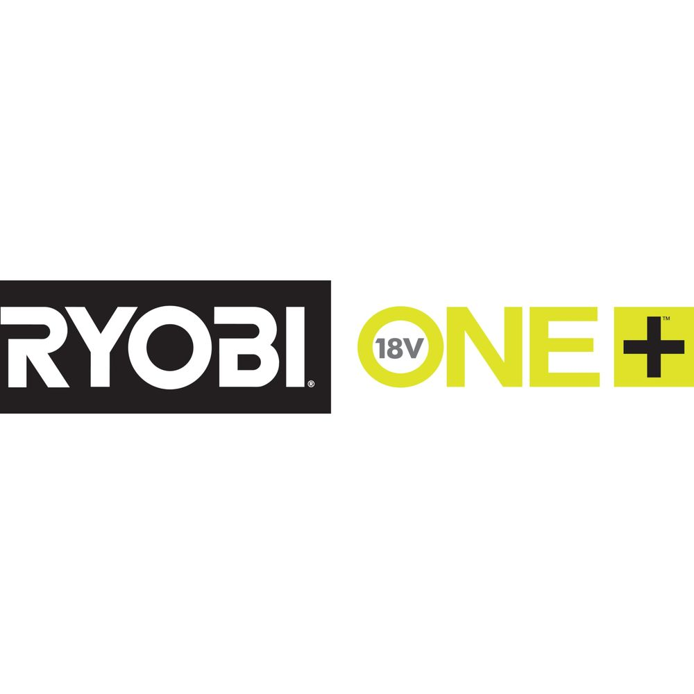 Ryobi 18V One+ Logo auf weißem Hintergrund.