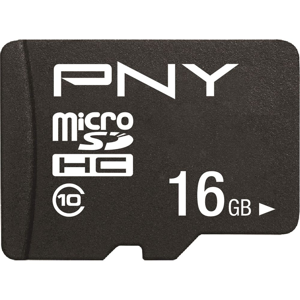 PNY MicroSDHC 16GB Speicherkarte mit Geschwindigkeitsklasse 10.
